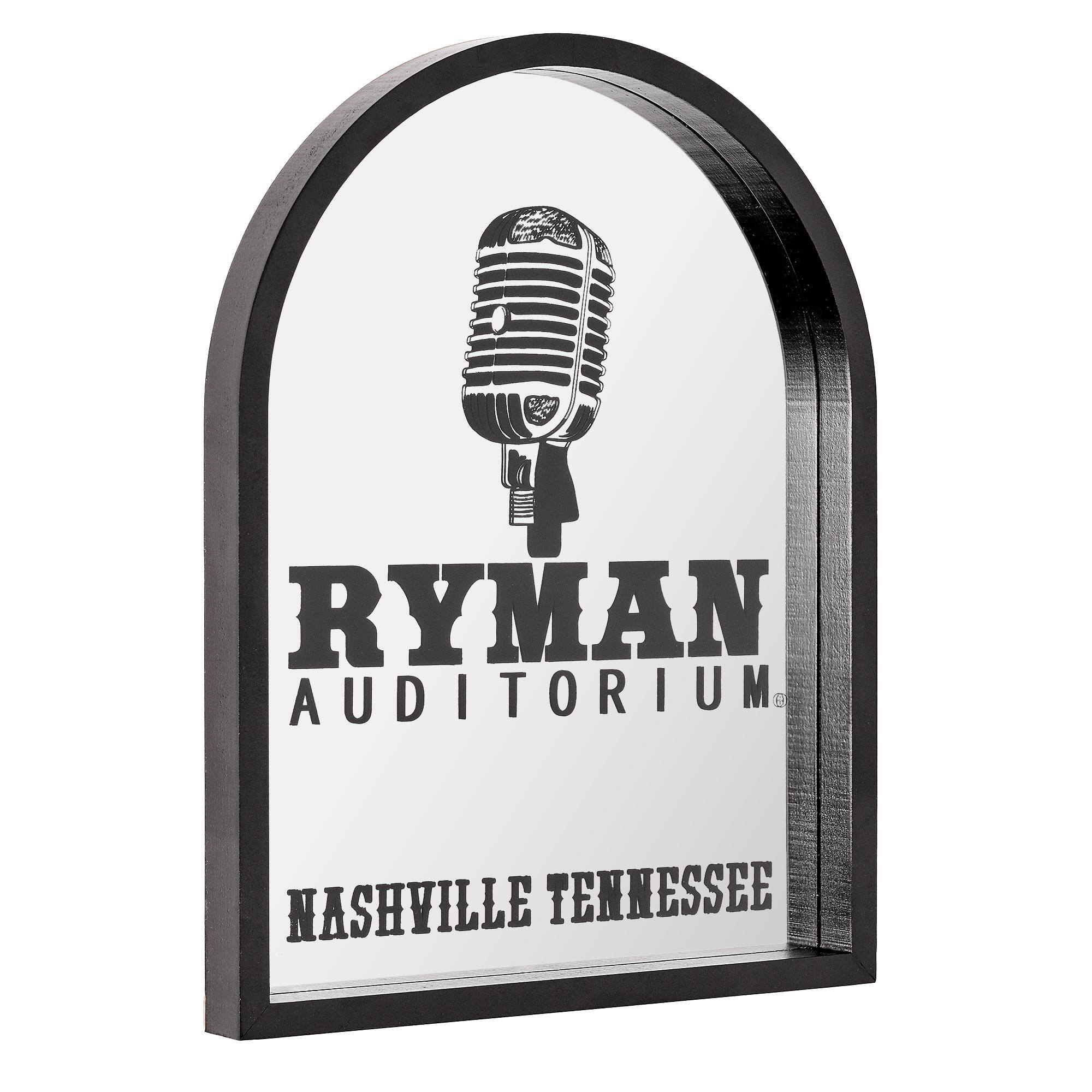 American Art Decor Grand Ole Opry Ryman Auditorium Printed Mirror with Arched Frame - 11" x 14"